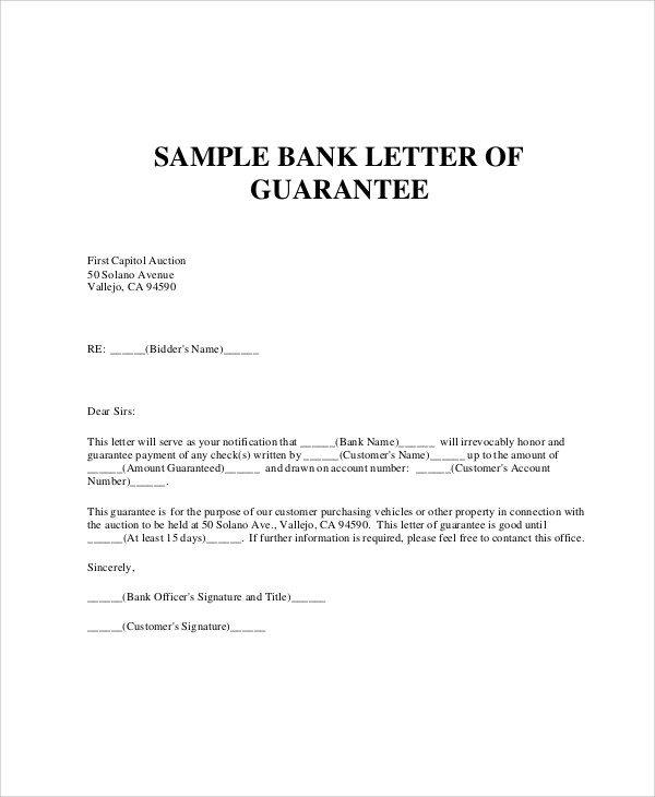 Haccp letter of guarantee templates
